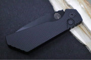 Pro Tech Strider PT+ Auto - Textured Black Anodized Aluminum Handle / Black DLC Finish / Magnacut Steel PT207 - Northwest Knives