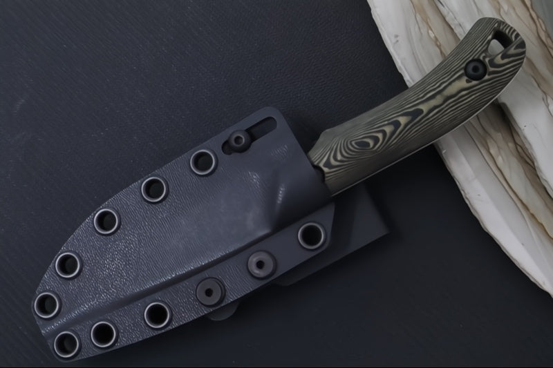 White River Axiom Fixed Blade - Maple & Black Richlite Handle / CPM-Magnacut Blade WRSS-AXM-RMB