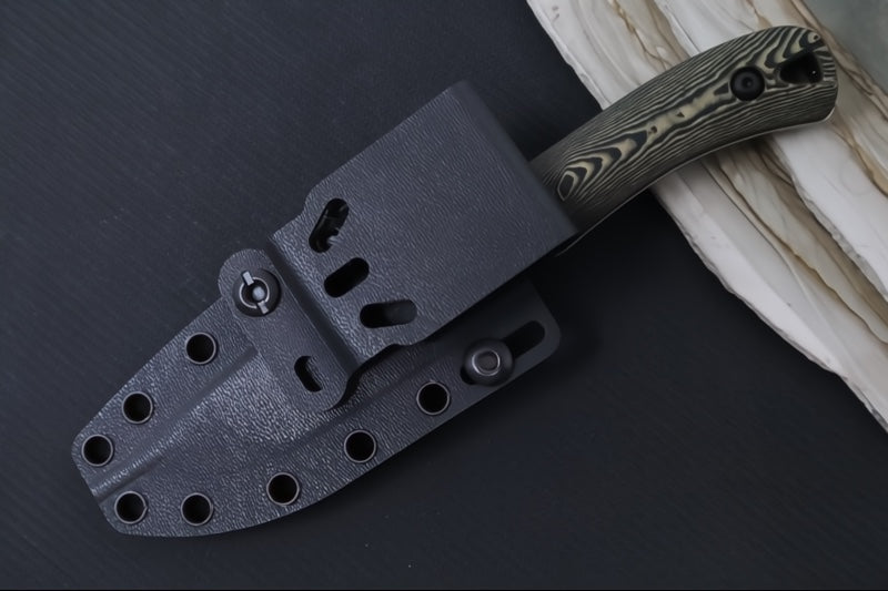 White River Axiom Fixed Blade - Maple & Black Richlite Handle / CPM-Magnacut Blade WRSS-AXM-RMB