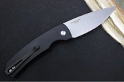 Pro Tech "Whiskers" Auto Hidden Release - Black Anodized Aluminum Handle / Stonewashed Finish / Drop Point Blade / 154CM M2601 - Northwest Knives