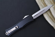 Microtech Mini Hera II OTF - Dagger Blade / Stonewash Finish / Black Anodized Aluminum Handle 1702M-10 - Northwest Knives