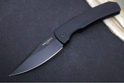 Pro Tech "Whiskers" Auto Hidden Release - Black Anodized Aluminum Handle / Black Finish / Drop Point Blade / 154CM M2603 - Northwest Knives