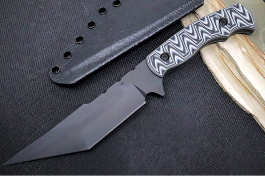 Toor Knives Tanto - Black KG Gunkote Finished Blade / CPM-S35VN Steel / Thunder Grey G10 Handle / Kydex Sheath 850049642194