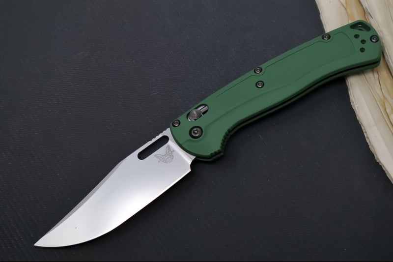 Benchmade 15535 Taggedout Custom - CPM-154 Steel / Clip Point Blade / "Highland Green" Cerakoted Grivory Handle