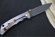 Spartan Blades HARSEY Titanium Folder 2022 Special Edition - Drop Point Blade / CPM-S45VN / Royal Flush Anodized Handle SF5FLUSH - Northwest Knives