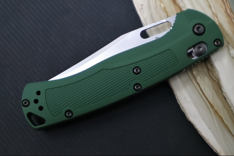 Benchmade 15535 Taggedout Custom - CPM-154 Steel / Clip Point Blade / "Highland Green" Cerakoted Grivory Handle