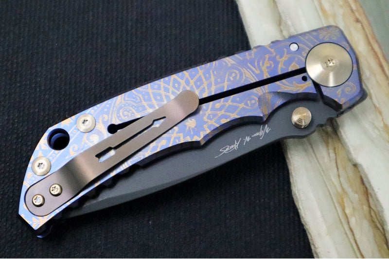 Spartan Blades HARSEY Titanium Folder 2022 Special Edition - Drop Point Blade / CPM-S45VN / Royal Flush Anodized Handle SF5FLUSH
