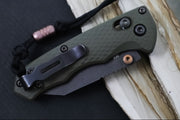 Benchmade 290BK-1 Full Immunity Custom - Cobalt Black Cerakote Finished Blade / CPM-M4 Steel / Wharncliffe Blade / OD Green Cerakoted Aluminum Handle - Northwest Knives