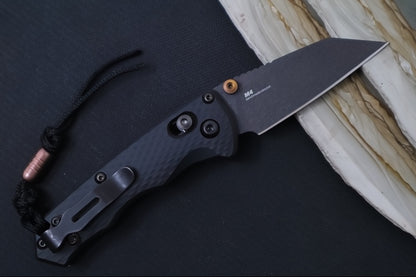 Benchmade 290BK-1 Full Immunity Custom - Cobalt Black Cerakote Finished Blade / CPM-M4 Steel / Wharncliffe Blade / Black Cerakoted Aluminum Handle