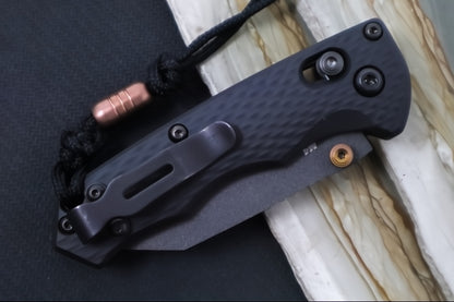 Benchmade 290BK-1 Full Immunity Custom - Cobalt Black Cerakote Finished Blade / CPM-M4 Steel / Wharncliffe Blade / Black Cerakoted Aluminum Handle