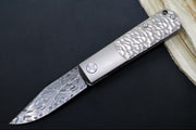 Boker BRLW Meterite Damascus - Non-stainless Meteorite Damascus Blade / Full Titanium Handle 110673DAM - Northwest Knives