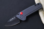 Buck 839 Mini Deploy Auto - Black Cerakoted Drop Point Blade / 154CM Steel / Sniper Grey Cerakoted Handle 13446 - Northwest Knives
