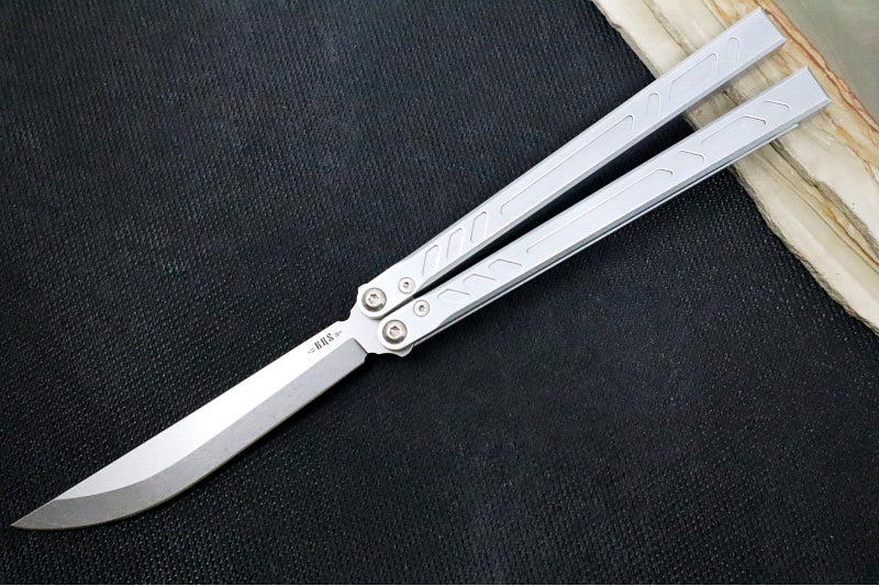 Bladerunner Systems Barebones Channel - Bayonet Blade / 154CM Steel / Silver Anodized Aluminum Handle BRS011