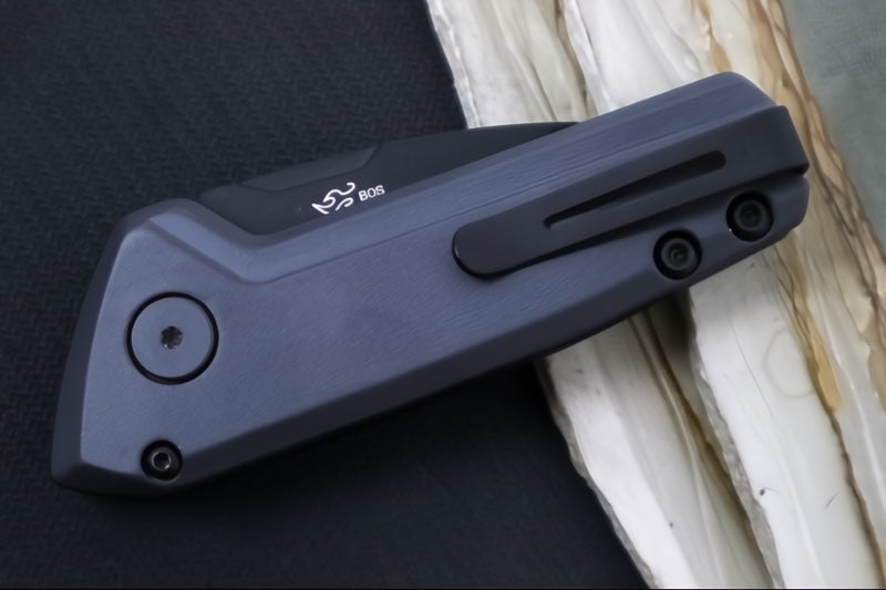 Buck 839 Mini Deploy Auto - Black Cerakoted Drop Point Blade / 154CM Steel / Sniper Grey Cerakoted Handle 13446