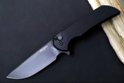 Pro Tech Mordax - Drop Point / Black DLC Finished CPM-Magnacut Blade / Black Aluminum Handle MX103 - Northwest Knives