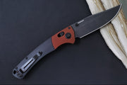 Benchmade 15080BK-04 Crooked River - Burnt Copper Aluminum & Black Micarta Handle / Clip Point Blade / DLC Battlewash Finish / CPM-Magancut Steel - Northwest Knives