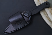 Benchmade 203BK-02 Dacian Pocket Fixed Blade - CPM-Magnacut Steel / Black Cerakoted Finish / Black Micarta Handle / Black Oxide Hardware - Northwest Knives