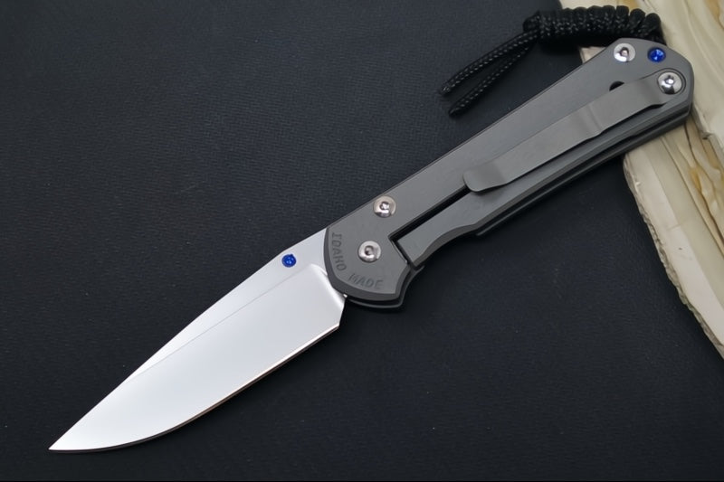 Chris Reeve Knives Small Sebenza 31 Left Hand- Drop Point / CPM-Magnacut Steel / Titanium Handle S31-1001