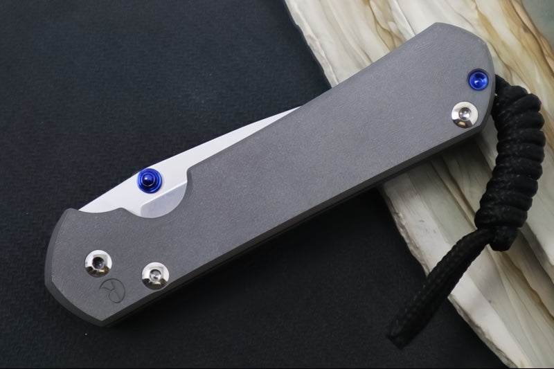 Chris Reeve Knives Small Sebenza 31 Left Hand- Drop Point / CPM-Magnacut Steel / Titanium Handle S31-1001