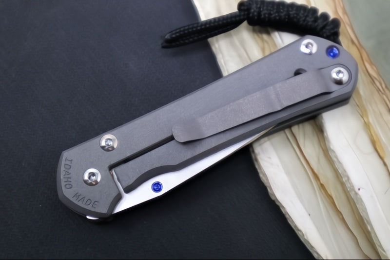 Chris Reeve Knives Small Sebenza 31 Left Hand- Drop Point / CPM-Magnacut Steel / Titanium Handle S31-1001