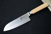 Shun Classic Blonde - 5.5" Santoku Knife - 69 Layered Damascus - Made in Seki City, Japan - Northwest Knives