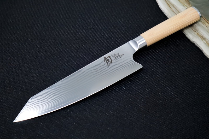 Shun Classic Blonde - 8" Kiritsuke Knife - 69 Layered Damascus - Made in Seki City, Japan - Northwest Knives