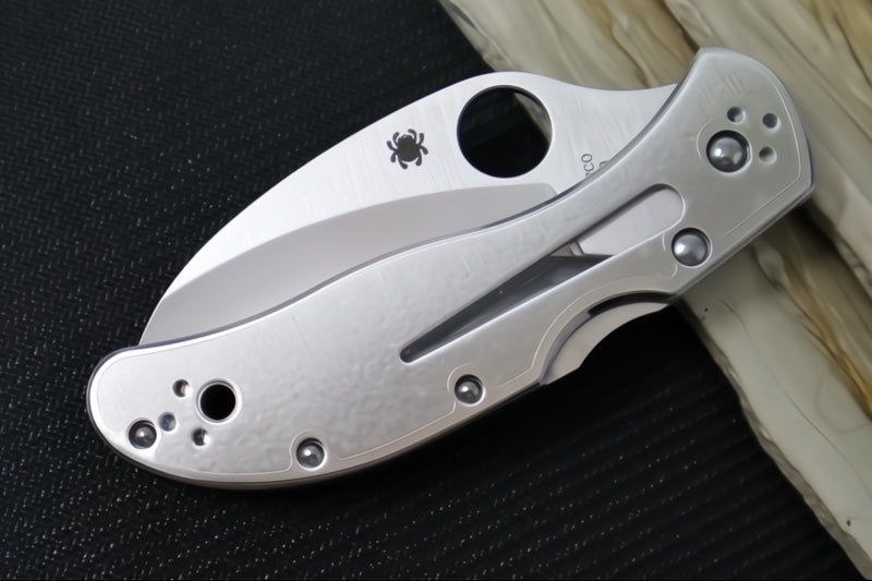Spyderco Harpy - Stainless Steel Handle / VG-10 Steel / Satin Karambit Blade C08P