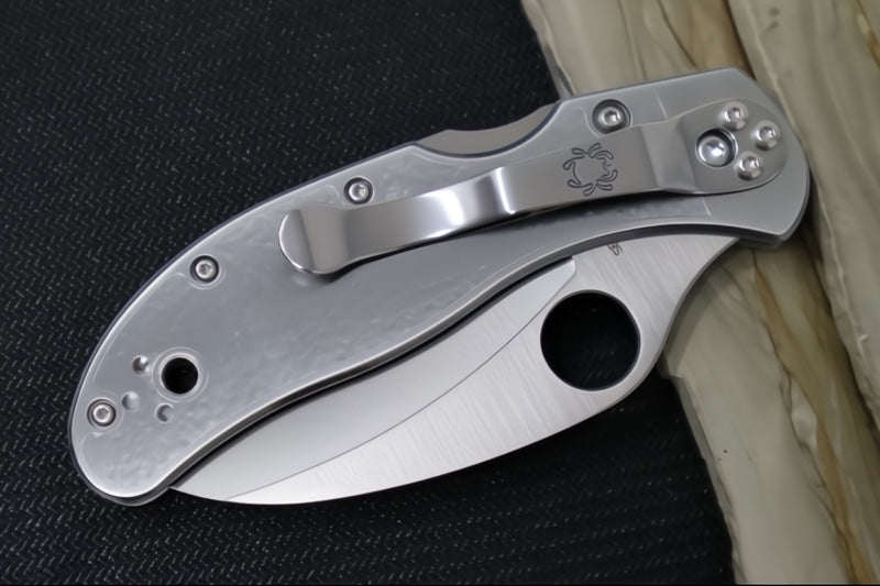 Spyderco Harpy - Stainless Steel Handle / VG-10 Steel / Satin Karambit Blade C08P