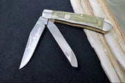 Boker Treebrand Trapper - Green Canvas Micarta Handle / D2 Steel / Satin Finish 110888 - Northwest Knives