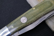 Boker Treebrand Trapper - Green Canvas Micarta Handle / D2 Steel / Satin Finish 110888 - Northwest Knives