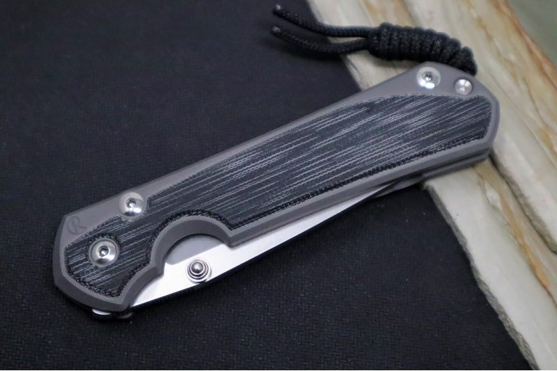 Chris Reeve Large Sebenza 31 - Tanto Blade / CPM-Magnacut Steel / Black Micarta Inlay L31-1228