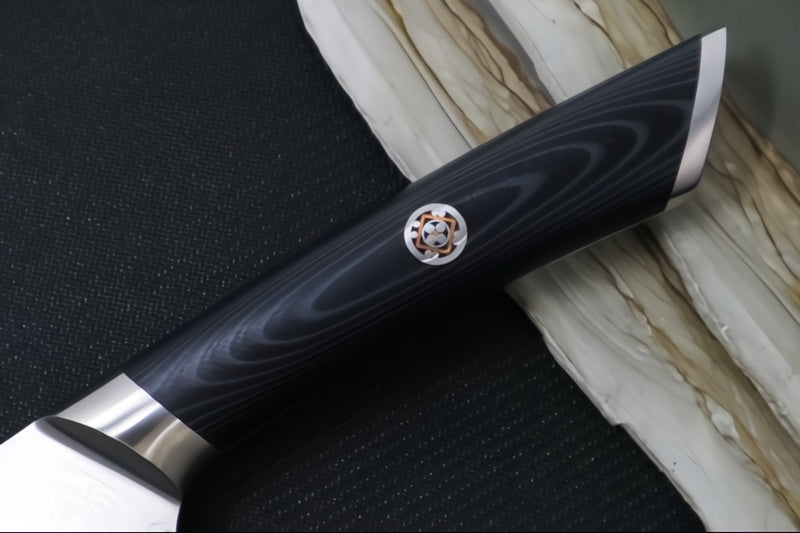 Cangshan Cutlery KURO Series 6" Chef's Knife - Forged X-7 Damascus - Ashwood Magnetic Sheath 504272 - Northwest Knives