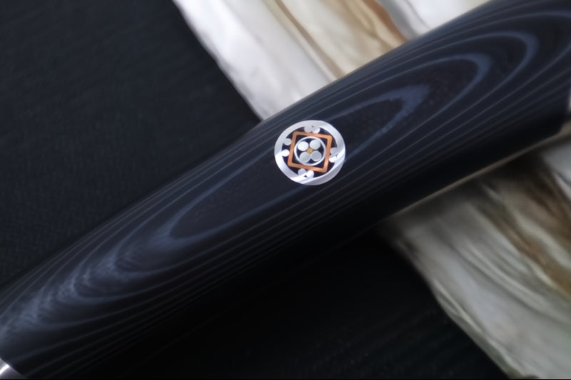 Cangshan Cutlery KURO Series 6" Chef's Knife - Forged X-7 Damascus - Ashwood Magnetic Sheath 504272