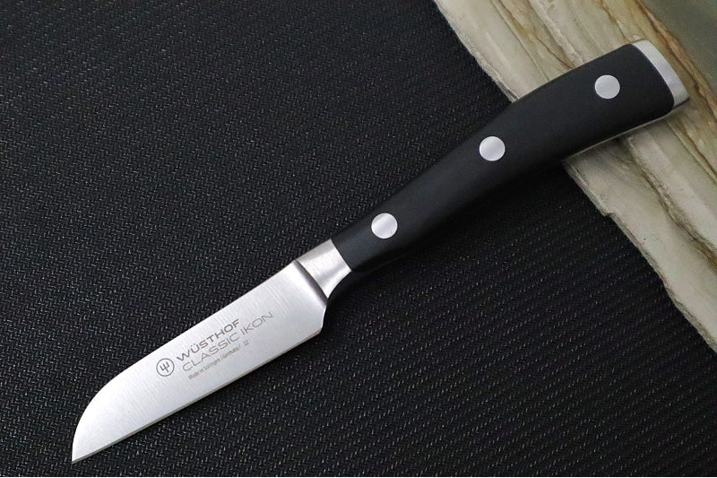 Wusthof Classic Ikon - 3" Flat Cut Paring - Fully forged German stainless steel (X50 CrMoV 15) - Made in Solingen, Germany - Northwest Knives