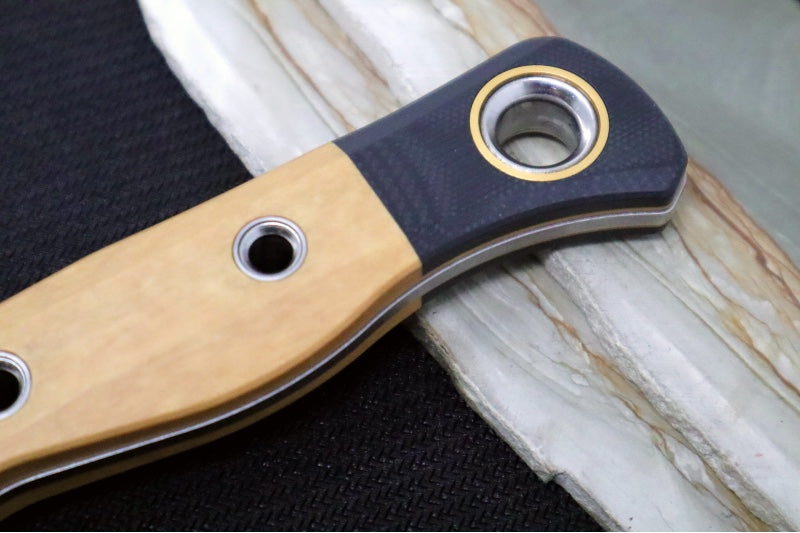 Benchmade 4010-02 Station Kitchen Knife - Stonewashed Finish / CPM-154 Steel / Maple Richlite Handle - Made in Portland, Oregon USA