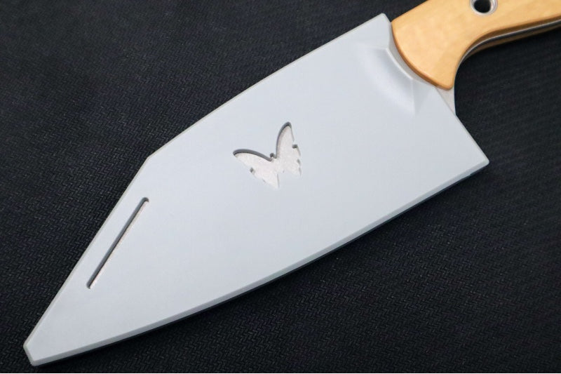 Benchmade 4010-02 Station Kitchen Knife - Stonewashed Finish / CPM-154 Steel / Maple Richlite Handle - Made in Portland, Oregon USA