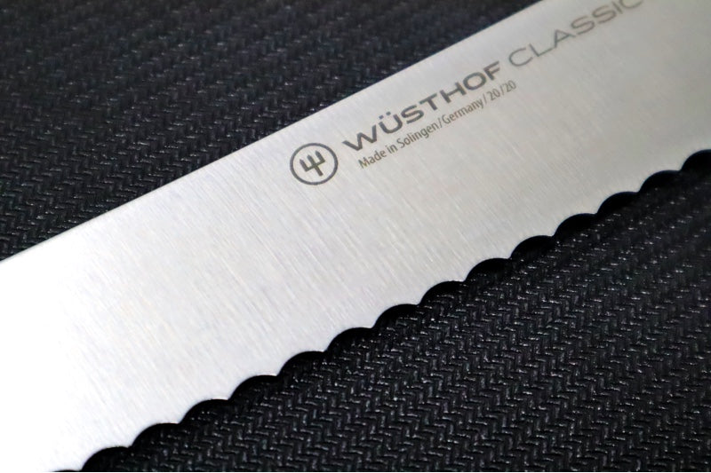 Wusthof Classic Ikon - 8" Bread Knife - Fully forged German stainless steel (X50 CrMoV 15) - Made in Solingen, Germany