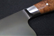 STEELPORT Knife Co. - 8" Chef's Knife - American Forged 52100 Carbon Steel with Coffee Patina - Handcrafted In Portland, Oregon - Northwest Knives