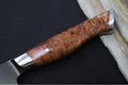 STEELPORT Knife Co. - 8" Chef's Knife - American Forged 52100 Carbon Steel with Coffee Patina - Handcrafted In Portland, Oregon - Northwest Knives