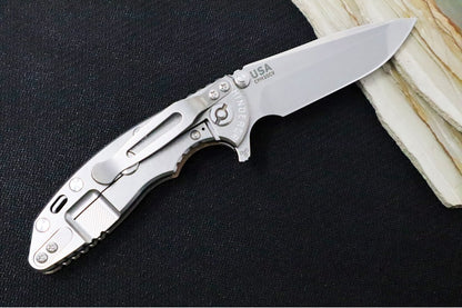 Rick Hinderer Knives XM-18 3.0" - Stonewash Finish / Spanto Blade / Coyote Tan G-10
