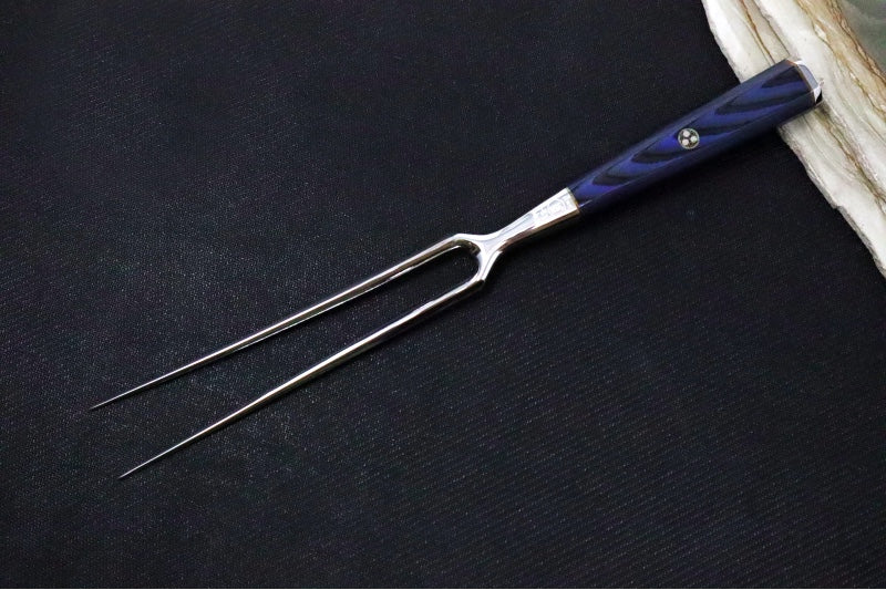 Cangshan Cutlery Kita Series 2pc Carving Set - 67 Layered Forged X-7 Damascus - Ash Wood Storage Box 501516