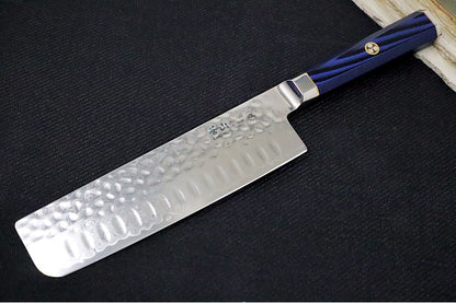 Cangshan Cutlery Kita Series 7" Nakiri - 67 Layered Forged X-7 Damascus - Magnetic Wood Saya Sheath