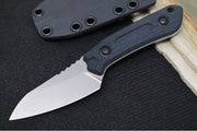 Schwarz Designs Overland Sport - Black Canvas Micarta Handle / CPM-Magnacut Blade / Stonewash Finish / Black Kydex Sheath - Northwest Knives