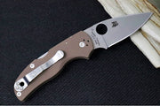 Spyderco Native 5 SPRINT RUN - Brown G-10 Handle / CPM-15V Steel / Drop Point / Satin Finish C41GPBN15V5 - Northwest Knives