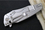 Rick Hinderer Knives Eklipse 3.5" Skinny - Hollow Ground Slicer Blade / CPM-Magnacut Steel / Black & Blue G-10 & Titanium Handle - Northwest Knives