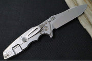Rick Hinderer Knives Eklipse 3.5" Skinny - Hollow Ground Slicer Blade / CPM-Magnacut Steel / Translucent Green G-10 & Titanium Handle - Northwest Knives