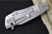 Rick Hinderer Knives Eklipse 3.5" Skinny - Hollow Ground Slicer Blade / CPM-Magnacut Steel / Translucent Green G-10 & Titanium Handle - Northwest Knives