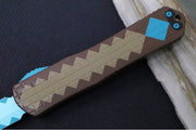 Heretic Knives Manticore-X Diamond Sword OTF - Frag Diamond Sword Cerakoted Aluminum Handle / Double Edge Dagger Blade / CPM-Magnacut Steel H032F-DIAMOND - Northwest Knives
