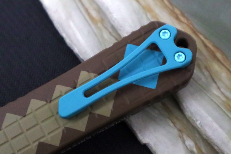 Heretic Knives Manticore-X Diamond Sword OTF - Frag Diamond Sword Cerakoted Aluminum Handle / Double Edge Dagger Blade / CPM-Magnacut Steel H032F-DIAMOND