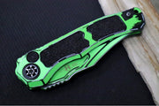 Heretic Knives Wraith Auto - Toxic Green Cel Shade Bowie / Toxic Green Cel Shaded Aluminum Handle H002-CS-TX - Northwest Knives